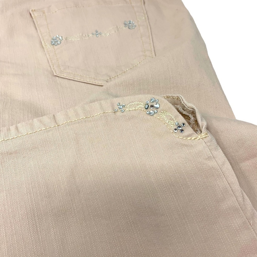 Bandolino Blu Women’s Mandie Blush Pink Sequin Stretch Capris Size 16 High Rise - Picture 14 of 14